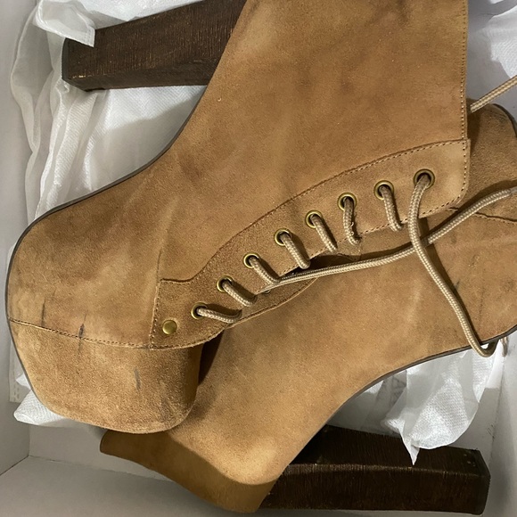 JEFFREY CAMPBELL LITA TAUPE 9.5 - Picture 3 of 11
